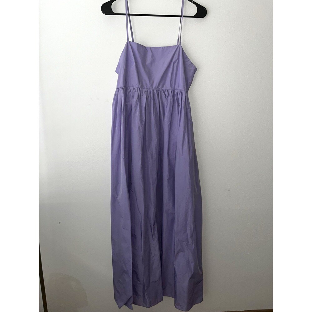 NWT BR Banana Republic Lavender Purple Smocked Maxi Dress 8 Tall